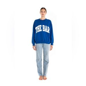 The Bar Varsity Sweatshirt | XL | Cobalt